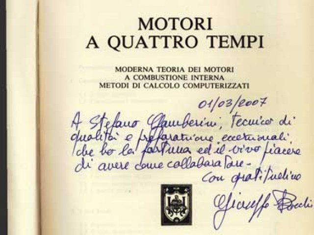 Dedication from -Ing-Giuseppe-Bocchi to Gamberini